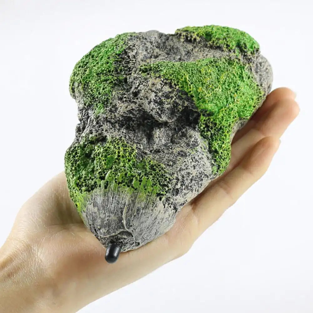 Decoraciones flotantes para acuarios con rocas de musgo
