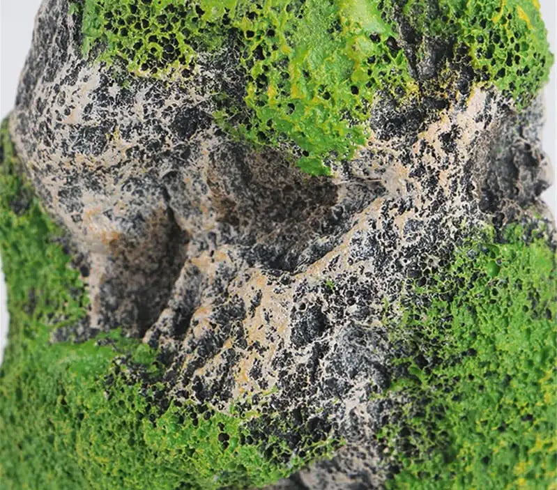 Decoraciones flotantes para acuarios con rocas de musgo